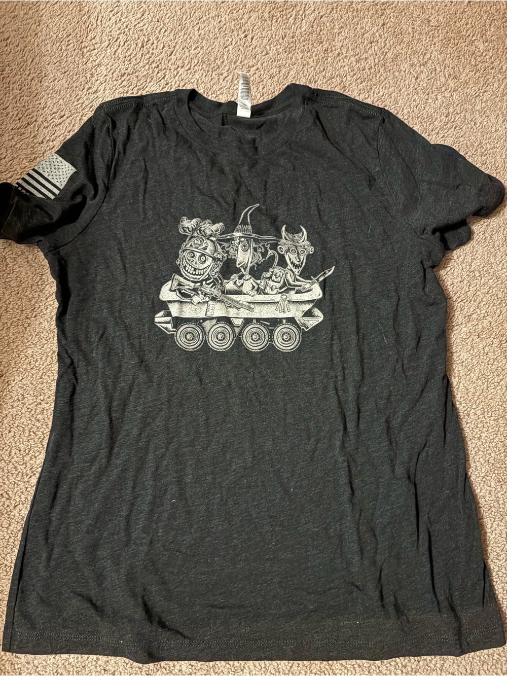 Nine Line Apparel Tactical Nightmare Tee with Monster Trio Illustration